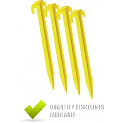 PLASTIC GROUND PEGS - (PACKET OF 10)
